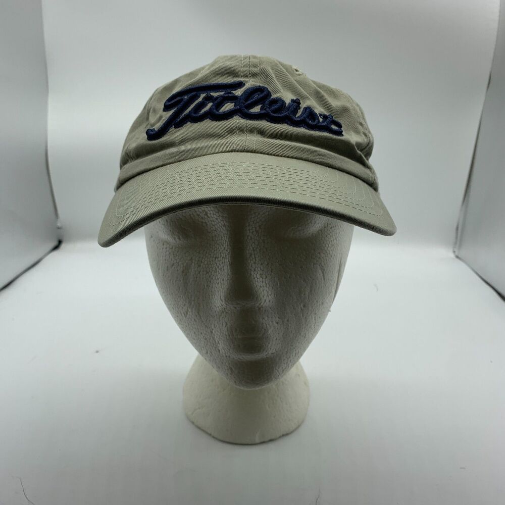 Titleist FJ Pro V1 Golf Stretch Fit Mesh Hat Baseball Cap Size Adjustable Beige